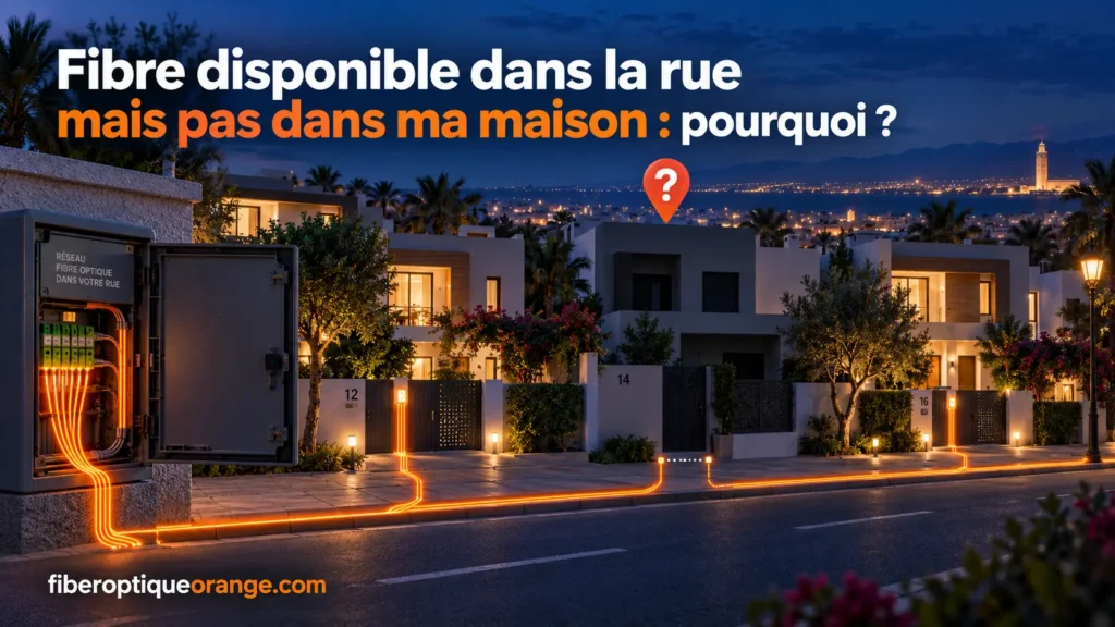 Fibre disponible dans la rue mais pas dans ma maison