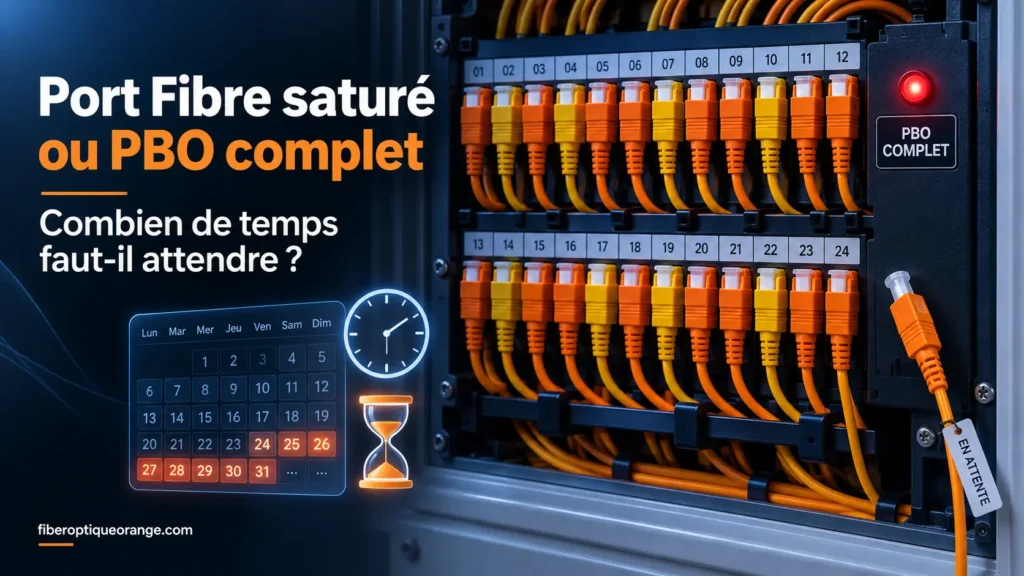 Port Fibre saturé ou PBO complet : combien de temps faut-il attendre ?
